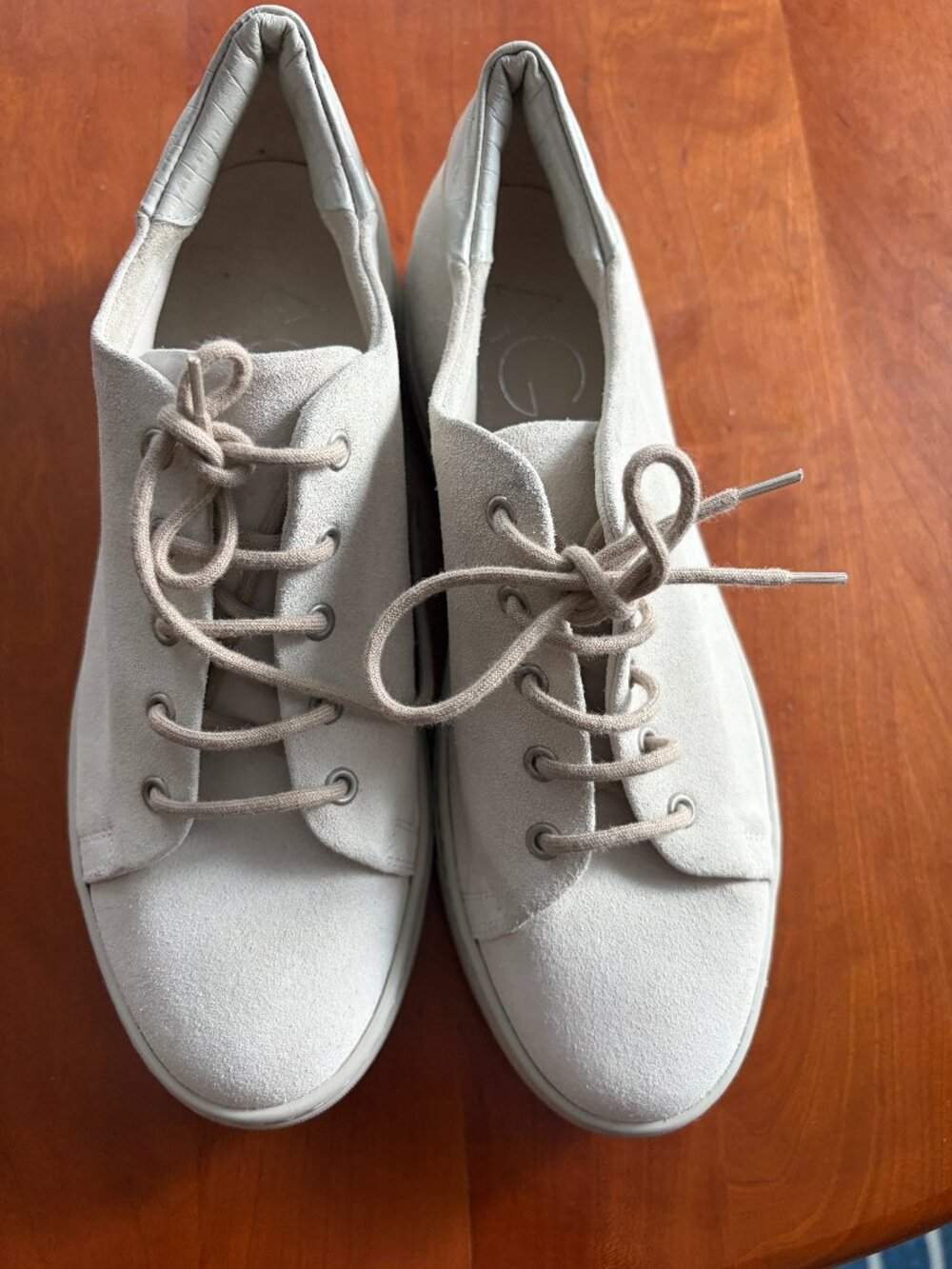 AGL Taupe Suede Womens Tennis shoes Size 7.5 (38.5)